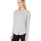Free People Women's Lay up T-Shirt Gray Size Large