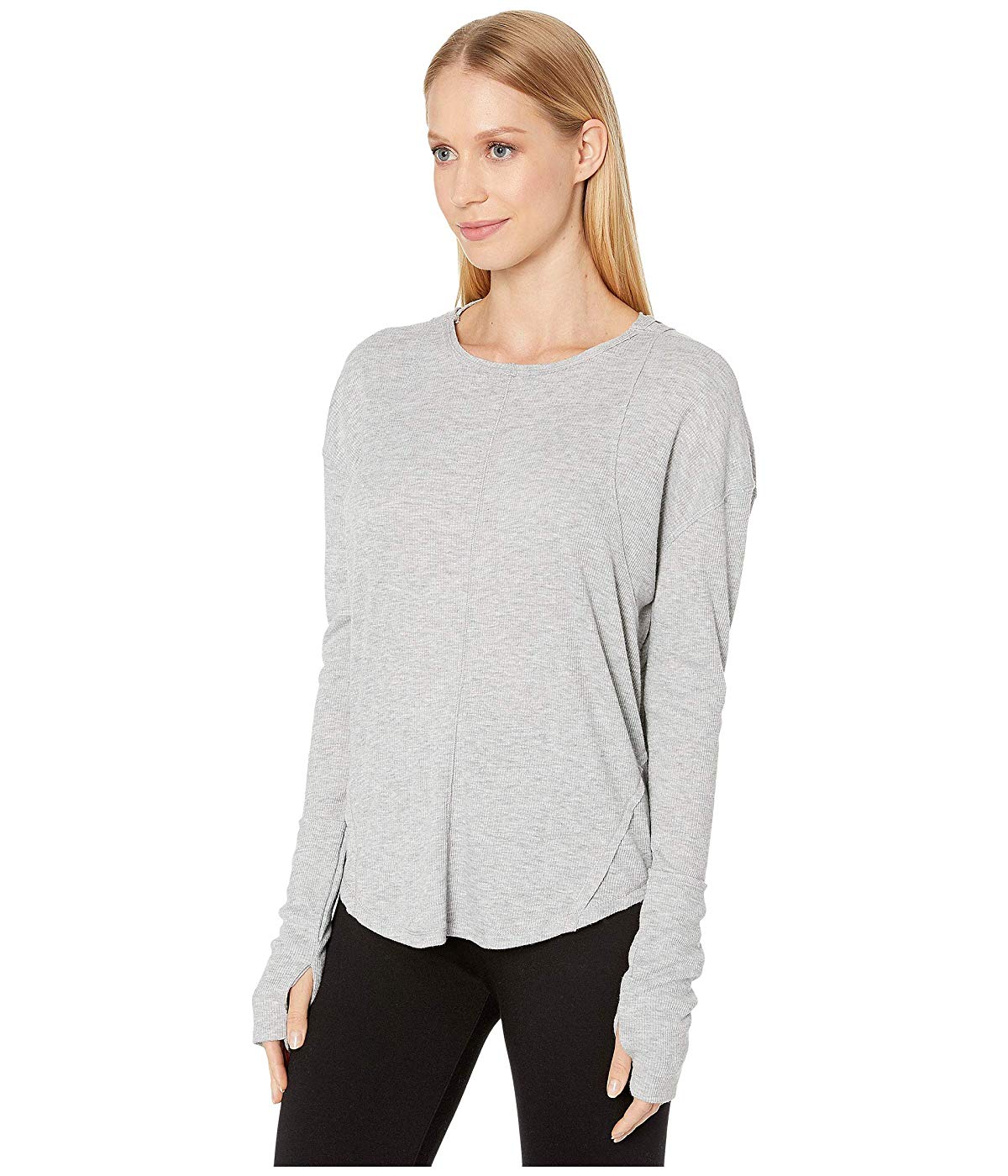 Free People Women's Lay up T-Shirt Gray Size Large