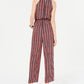 Be Bop Women's Sleeveless Halter Jumpsuit Red Size Small