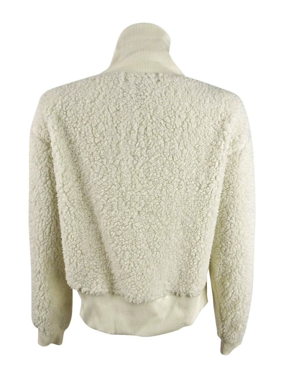 Derek Heart Junior's Half ZipTurtleneck Sweater White Size Medium