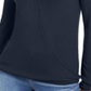 INC International Concepts Women's Surplice Ribbed Top Blue Size X-Small