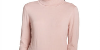 Calvin Klein Women's Turtleneck Sweater Pink Size X-Small
