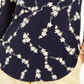 Charter Club Women's Printed V Neck Top Blue Size Small