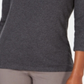 Karen Scott Women's  Embroidered Cotton Layered-Look Top Gray  Size XS