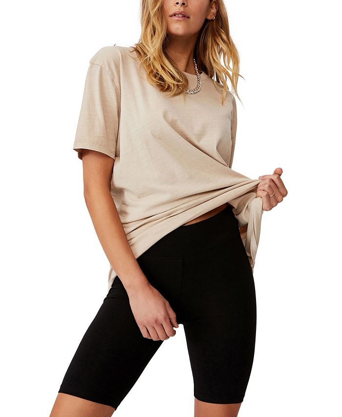 Cotton on Women's High Waisted Dylan Bike Short Black Size X-Large