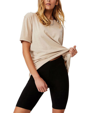 Cotton on Women's High Waisted Dylan Bike Short Black Size X-Large