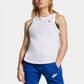 Nike Women's Sportswear Cotton Racerback Tank Top  White Size Large