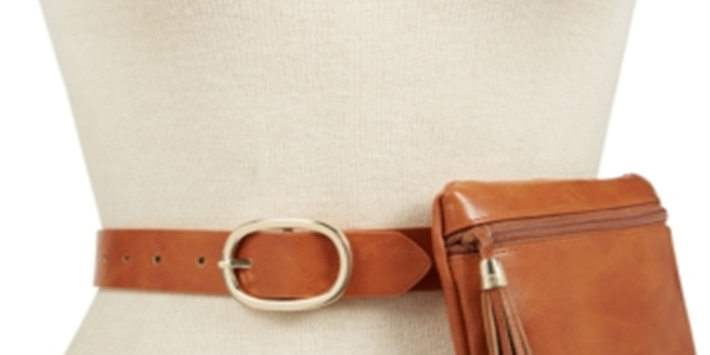 INC International Concepts Women's Tassel Fanny Pack Various Bag Brown One Size