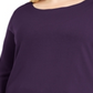 Karen Scott Women's Ballet Neckline Sweater Purple Size 0X