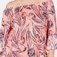 Style & Co Women's Plus Sedona Oasis Printed Ruffled Blouse Orange Size 0X