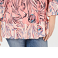 Style & Co Women's Plus Sedona Oasis Printed Ruffled Blouse Orange Size 0X