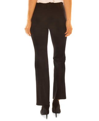 BCX Junior's Pull on Ponte Knit Pants -Brown- Size Large