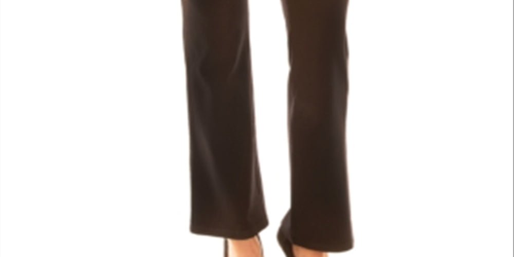 BCX Junior's Pull on Ponte Knit Pants -Brown- Size Large