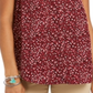 Style & Co Women's Floral Print Button Down Top Purple Size Large
