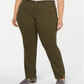Charter Club Women's Plus Tummy Slimming Super Stretch Straight Leg Jeans Green Size 22W