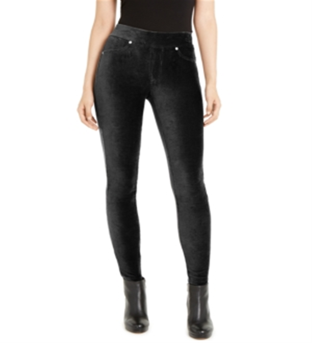 Michael Kors Women's Corduroy Pull on Leggings Black Size Small