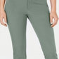 Charter Club Women's Newport Tummy Control Slim Fit Pants Green Size 18