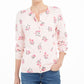 Karen Scott Women's Printed Button Front Cardigan Pink Size Petite S
