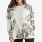 Lucky Brand Women's Fleece Crew Neck Pullover Top White Size Medium