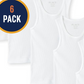 The Children's Place Boy's 6 Pack Basic Tank Top White Size S