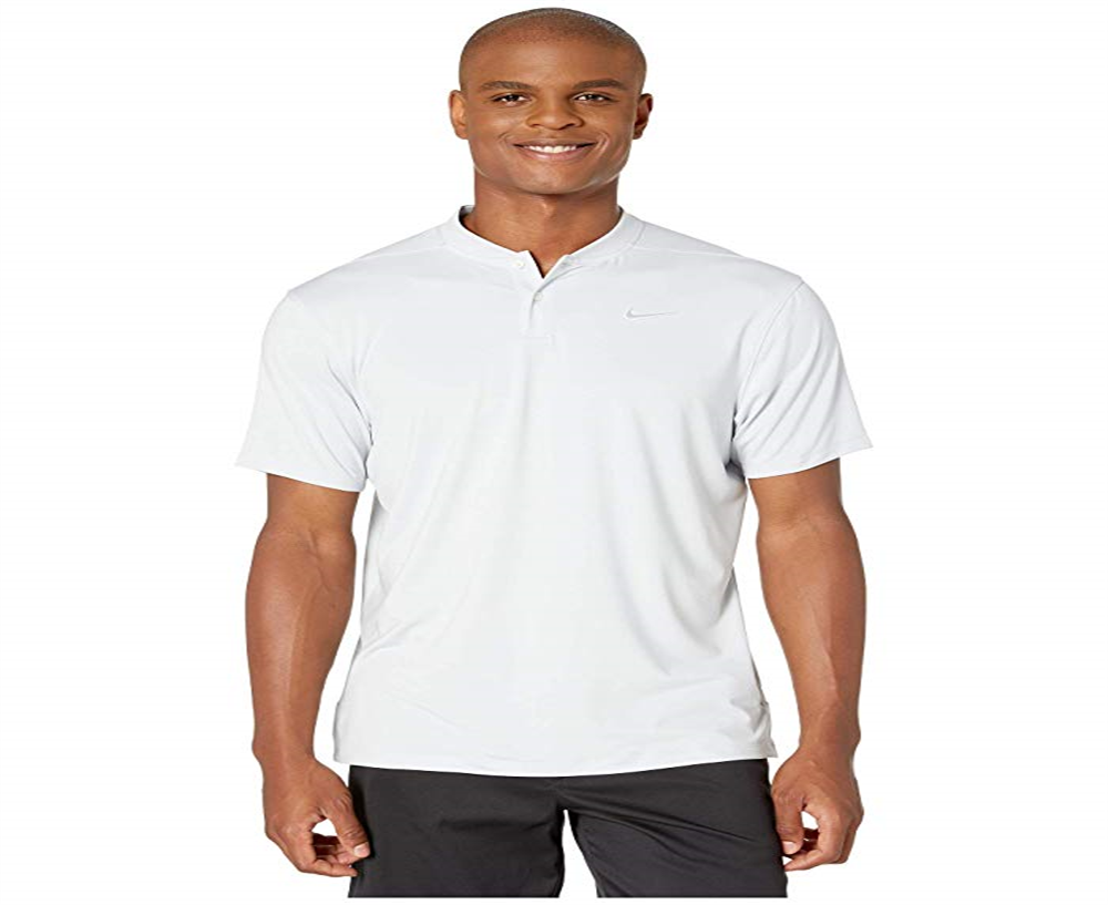 Nike Men's Vapor Blade Collar Golf Polo White Size Medium