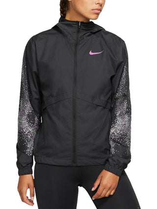 Nike Women's Running Fitness Athletic Jacket Black Size X-Small