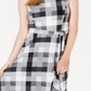 Charter Club Women's Petite Plaid MIDI Dress Black Size Petite Small
