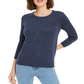 Maison Jules Women's Flecked Sweater Blue Size XX-Large
