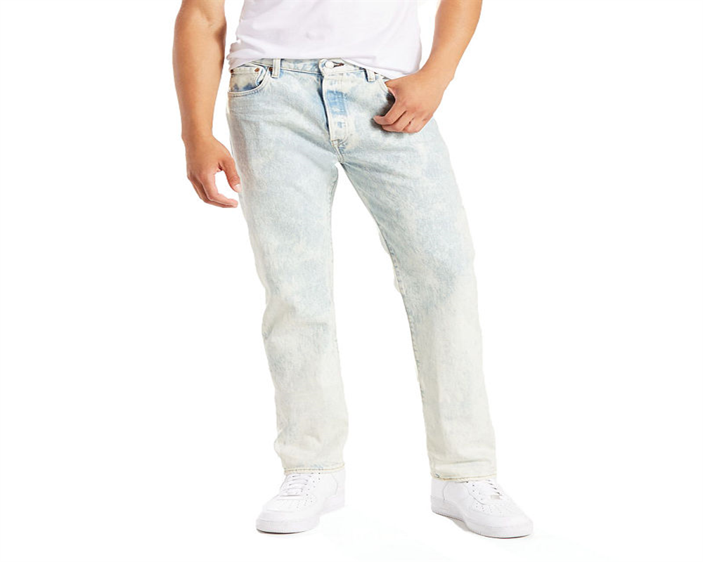 Levi's Men's 501 Original Fit Stretch Jeans Gray Size 2XL