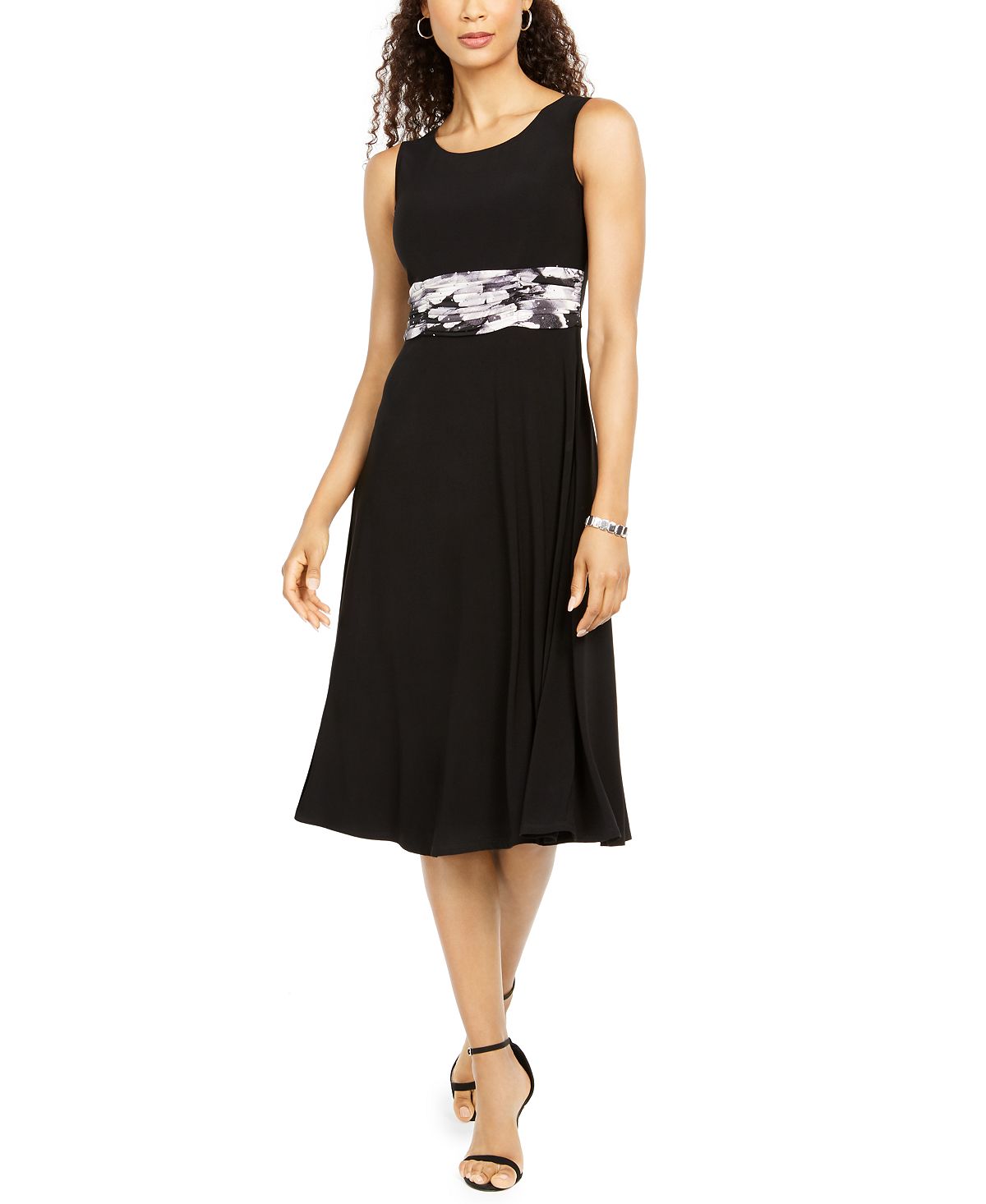 Jessica Howard Women's Floral Dress & Jacket Black Size 12