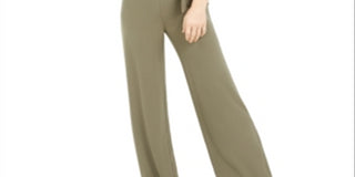 Bar III Women's Sleeveless Side-Tie Jumpsuit Green Size M