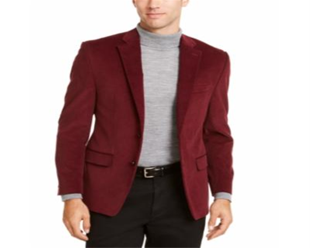 Ralph Lauren Men's Classic Fit Ultraflex Corduroy Sport Coat Red Size 38