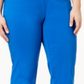 Alfani Women's Plus High Rise Pull on Capri Pants Blue Size 14W