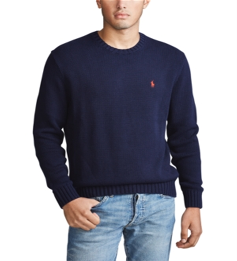 Ralph Lauren Men's Long Sleeve Crew Neck Sweater Blue Size Small