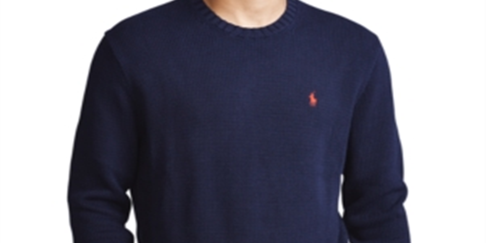 Ralph Lauren Men's Long Sleeve Crew Neck Sweater Blue Size Small