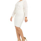 Vince Camuto Women's Plus Sequined Bodycon Dress White Size 16W