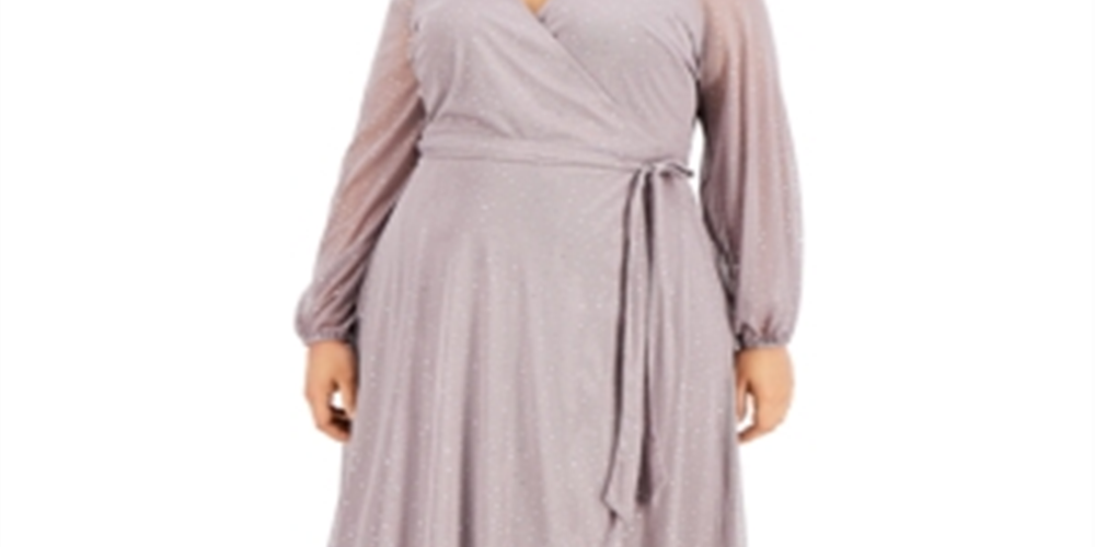 Alfani Women's Metallic Fit Flare Silver Dot Size 0X