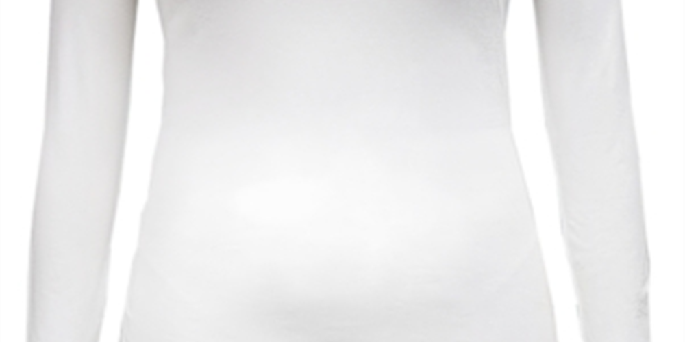 Style & Co Women's Petite Long-Sleeve Top Bright White PXS