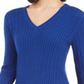 Tommy Hilfiger Women's Cotton Cable Sweater Blue  Size XS