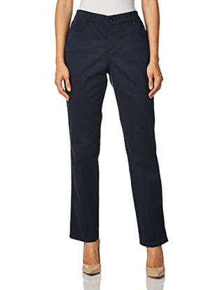 Gloria Vanderbilt Women's Anita Straight Trouser Pant Blue Size 14