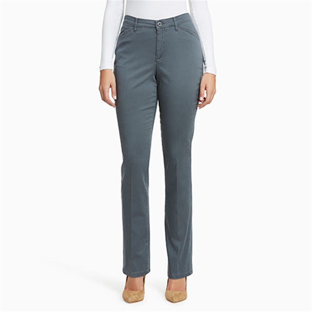 Gloria Vanderbilt Women's Anita Straight Trouser Pant Blue Size 14