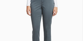 Gloria Vanderbilt Women's Anita Straight Trouser Pant Blue Size 14