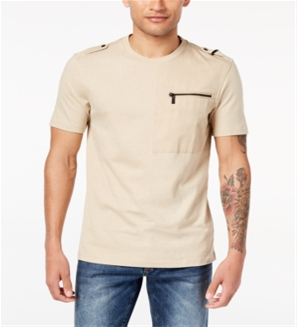 Sean John Men's Flight Knit T-Shirt Brown Size XXX-Large