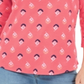 Charter Club Women's Printed Boat Neck Top Pink Size X-Large