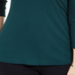 INC International Concepts Women's Plus Ribbed V Neck Top Green Size-0X