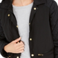 Charter Club Women's Quilted Hooded Jacket Black Size Medium