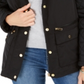 Charter Club Women's Quilted Hooded Jacket Black Size Medium