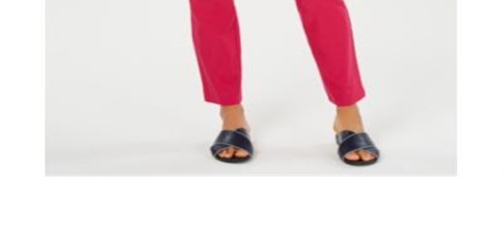 Charter Club Women's Cambridge Skinny Pull on Tummy Control Pants Pink Size 6