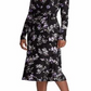 Ralph Lauren Women's Coreen Floral V Neck Wrap Dress Black Size 10