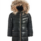 Michael Kors Toddler Girl's Stadium Puffer Jacket with Removable Faux Fur Trimmed Hood Black Size 2T